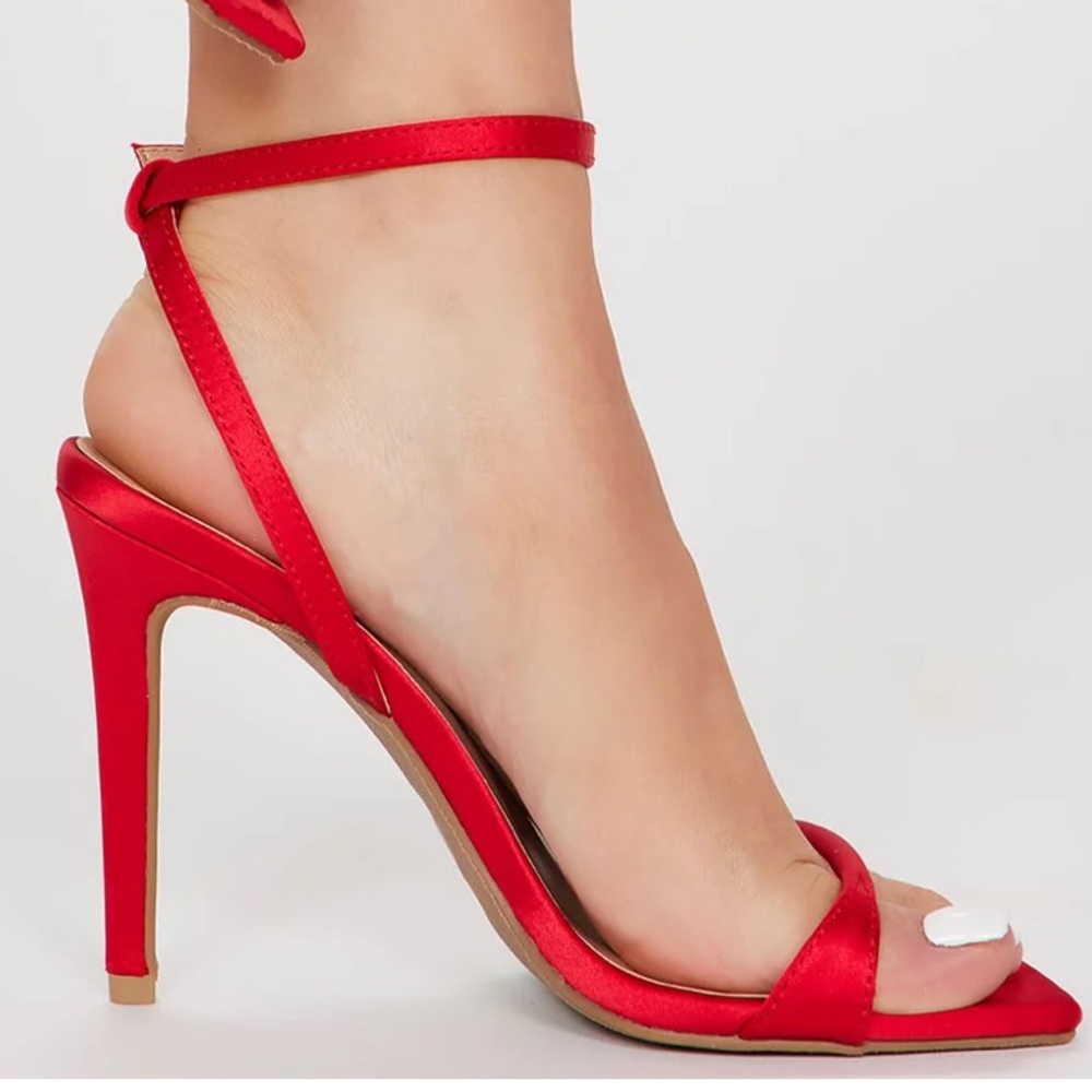 Red Satin Heel